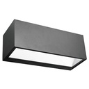 Applique murale extérieure Noir LED 18W Haut et Bas - IP54 - Triple couleur - DELITECH