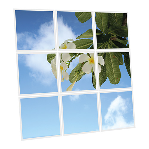 Pack 1 Dalle LED Imprimée verticale - Nara - 1200x600mm - Usinée en France by DELITECH