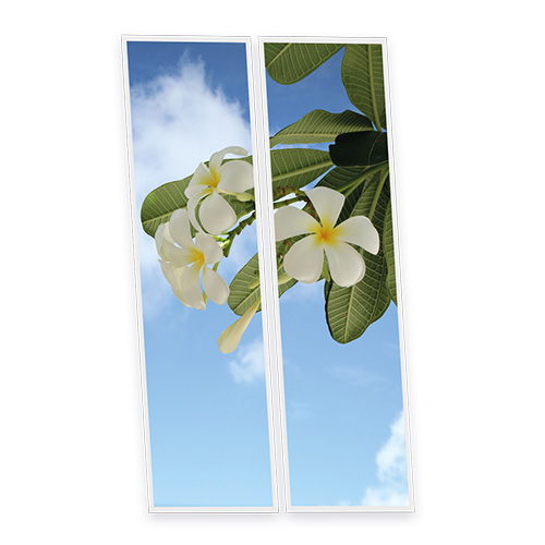 [DT1-TAH-12030-X2] Pack 2 Dalles LED Imprimées - Tahiti - 1200x300mm - Usinée en France by DELITECH