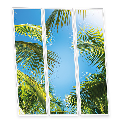 Pack 3 Dalles LED Imprimées - Los Angeles - 1200x300mm - Usinée en France by DELITECH