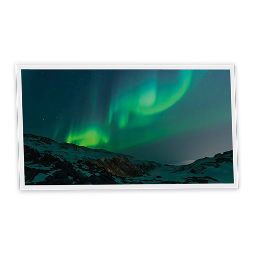 Pack 1 Dalle LED Imprimée horizontale - Aurora Boreal - 1200x600mm - Usinée en France by DELITECH