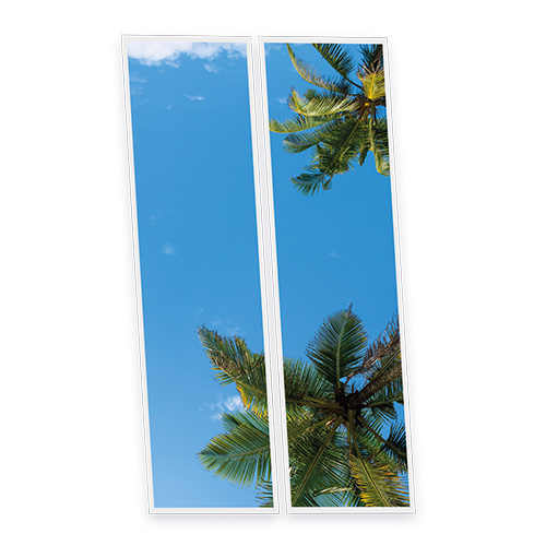 Pack 2 Dalles LED Imprimées - California - 1200x300mm - Usinée en France by DELITECH