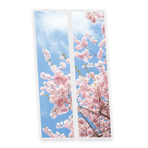 Pack 2 Dalles LED Imprimées - Tokyo - 1200x300mm - Usinée en France by DELITECH