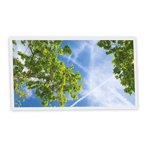 Pack 1 Dalle LED Imprimée horizontale - Branch- 1200x600mm - Usinée en France by DELITECH