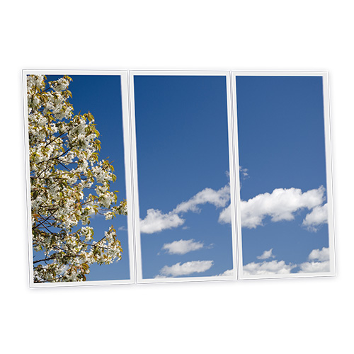 Pack 3 Dalles LED Imprimées - Sofia - 1200x600mm - Usinée en France by DELITECH