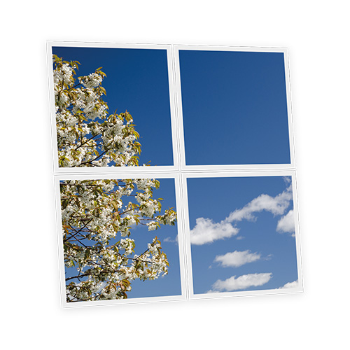 Pack 4 Dalles LED Imprimées - Sofia - 600x600mm - Usinée en France by DELITECH