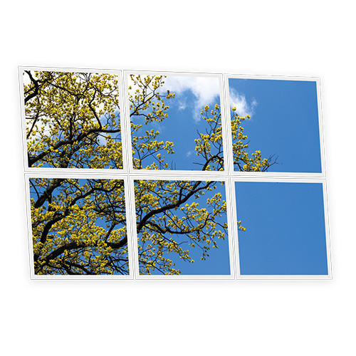 Pack 6 Dalles LED Imprimées - Japan - 600x600mm - Usinée en France by DELITECH