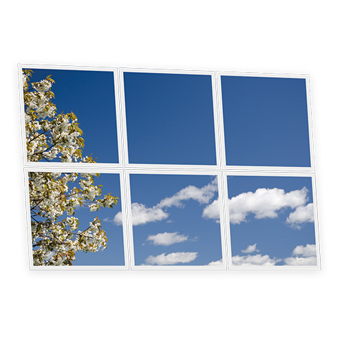 Pack 6 Dalles LED Imprimées - Sofia - 600x600mm - Usinée en France by DELITECH