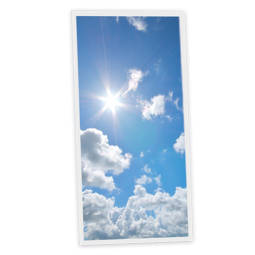 Pack 1 Dalle LED Imprimée verticale - Sky - 1200x600mm - Usinée en France by DELITECH