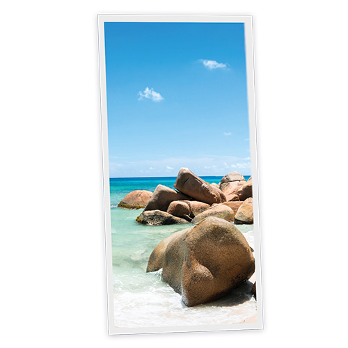 Pack 1 Dalle LED Imprimée verticale - Seychelles - 1200x600mm - Usinée en France by DELITECH