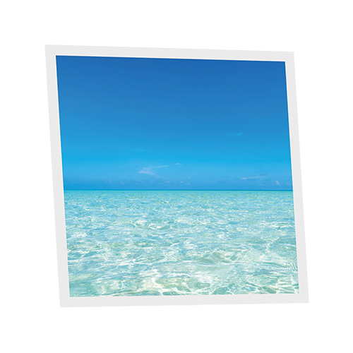 Pack 1 Dalle LED Imprimée - Blue Sea - 600x600mm - Usinée en France by DELITECH