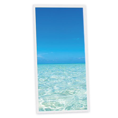 Pack 1 Dalle LED Imprimée verticale - Blue Sea - 1200x600mm - Usinée en France by DELITECH