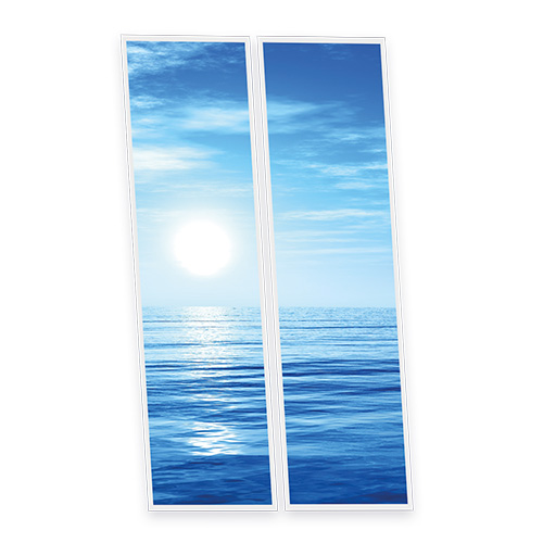 Pack 2 Dalles LED Imprimées - Horizon - 1200x300mm - Usinée en France by DELITECH