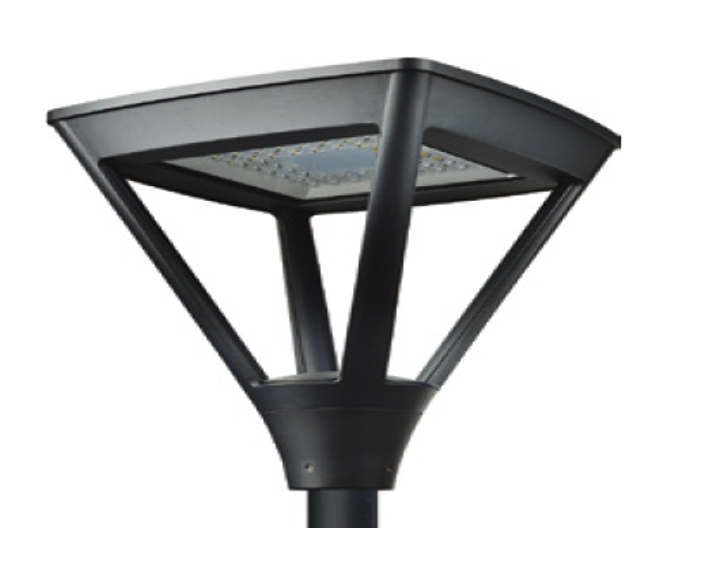 [DILSL-T70N-GF] LANTERNE LED QUADROPOLIS T70N - DELITECH - RAL 7016 Gris Foncé - 2700K