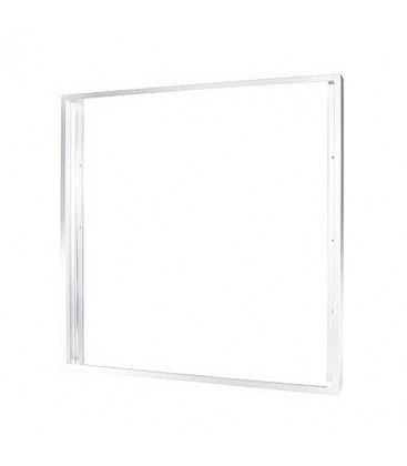 Cadre Saillie - Dalle LED HIGH POWER 60x60cm - Aluminium Blanc