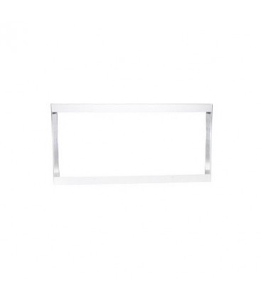 Cadre Saillie - Dalle LED HIGH POWER 60x30cm - Aluminium Blanc