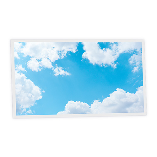 Pack 1 Dalle LED Imprimée horizontale - Cloudy - 1200x600mm - Usinée en France by DELITECH