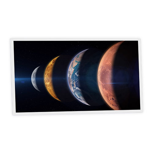 Pack 1 Dalle LED Imprimée horizontale - Planets - 1200x600mm - Usinée en France by DELITECH