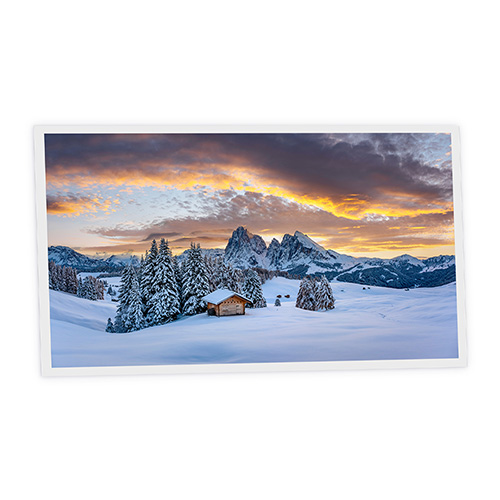 Pack 1 Dalle LED Imprimée horizontale - Snow Mountain - 1200x600mm - Usinée en France by DELITECH
