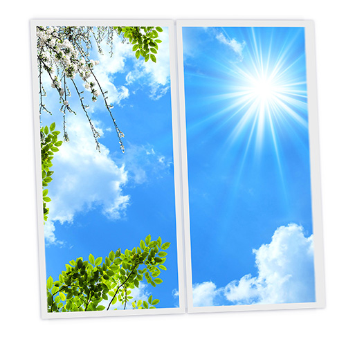 Pack 2 Dalles LED Imprimées - Spring - 1200x600mm - Usinée en France by DELITECH