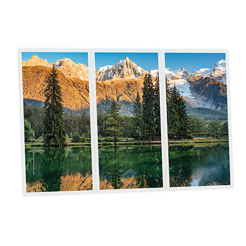 Pack 3 Dalles LED Imprimées - Lake - 1200x600mm - Usinée en France by DELITECH