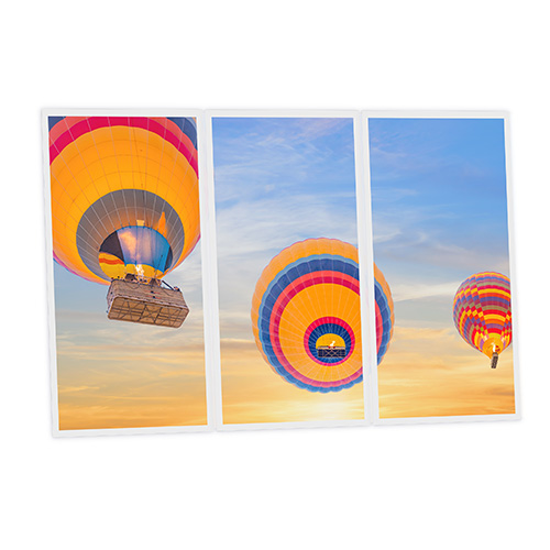 Pack 3 Dalles LED Imprimées - Montgolfier - 1200x600mm - Usinée en France by DELITECH