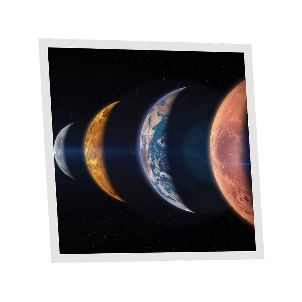 Pack 1 Dalle LED Imprimée - Planets - 600x600mm - Usinée en France by DELITECH