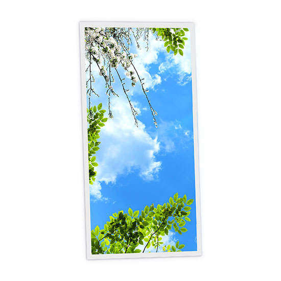Pack 1 Dalle LED Imprimée verticale - Spring - 1200x600mm - Usinée en France by DELITECH
