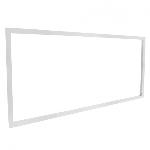Cadre d'encastrement - Dalle LED 120x60 - VRAI plafond placo BA13 - Aluminium Blanc