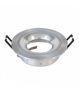 Collerette Support d'encastrement GU10/MR16 Curve - IP20 - Rond - Alu
