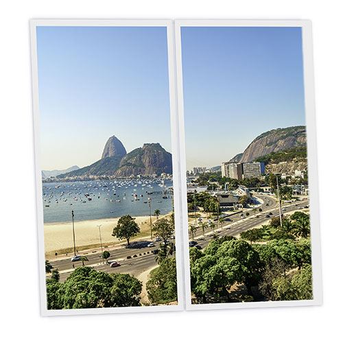 Pack 2 Dalles LED Imprimées - Rio - 1200x600mm - Usinée en France by DELITECH