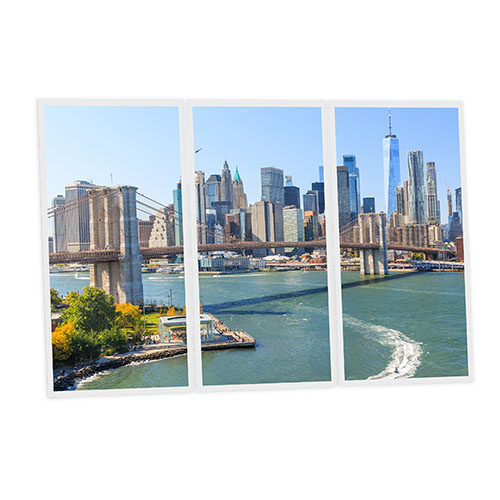 Pack 3 Dalles LED Imprimées - New York - 1200x600mm - Usinée en France by DELITECH