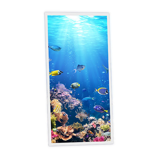 Pack 1 Dalle LED Imprimée verticale - Sea - 1200x600mm - Usinée en France by DELITECH