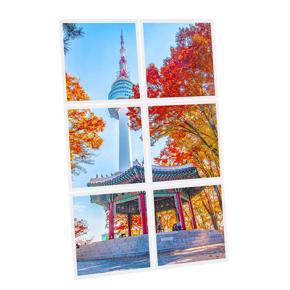 Pack 6 Dalles LED Imprimées - Seoul - 600x600mm - Usinée en France by DELITECH