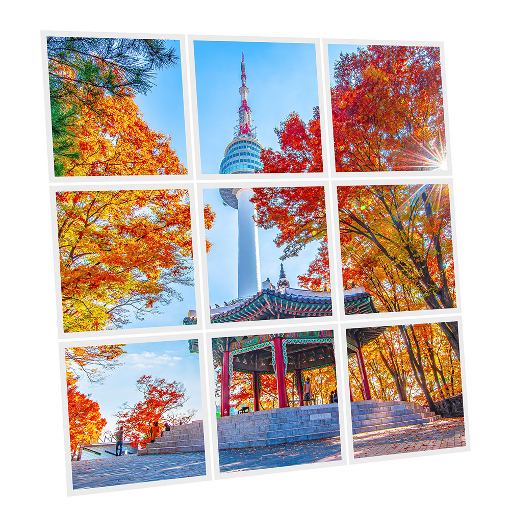 Pack 9 Dalles LED Imprimées - Seoul - 600x600mm - Usinée en France by DELITECH