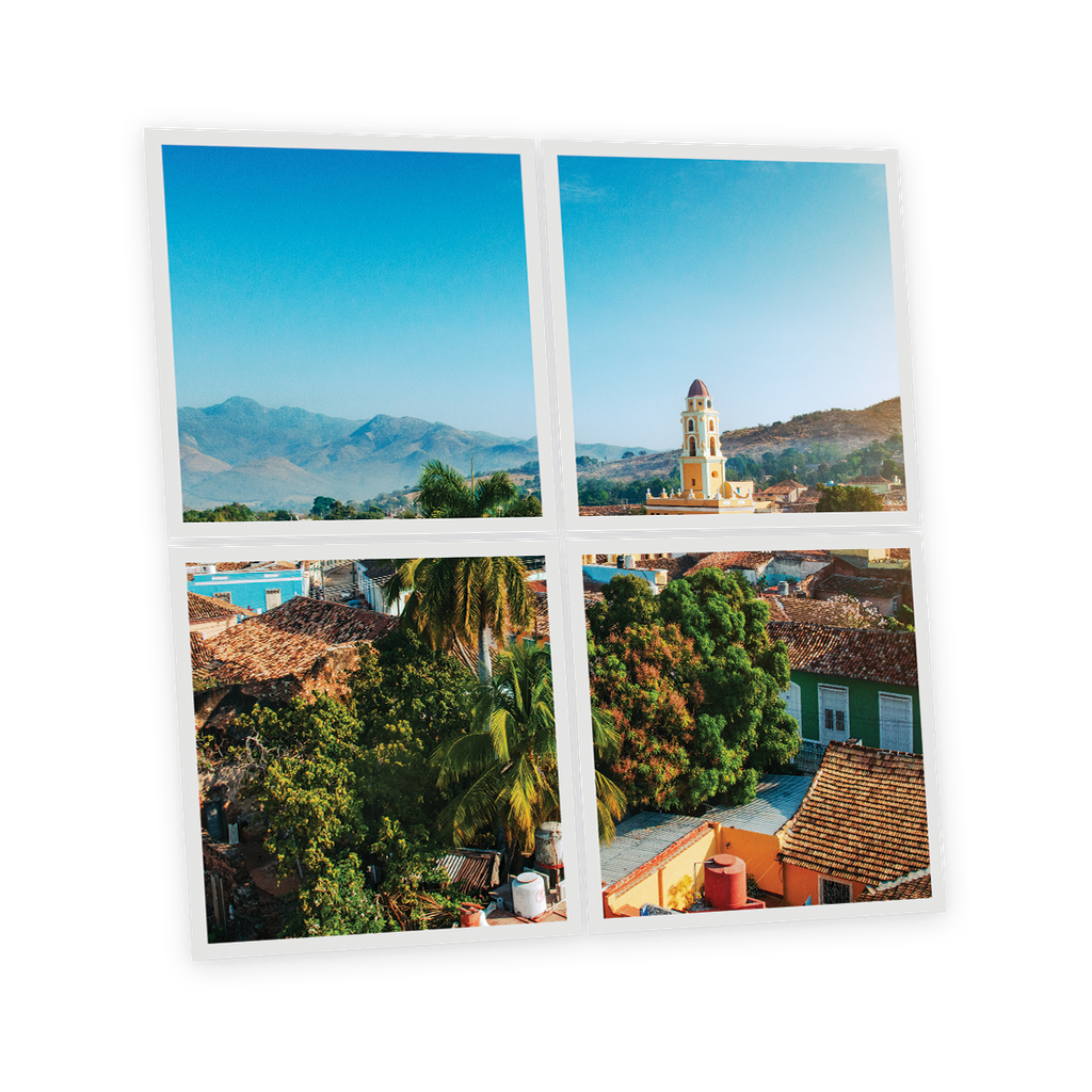 Pack 4 Dalles LED Imprimées - Cuba - 600x600mm - Usinée en France by DELITECH