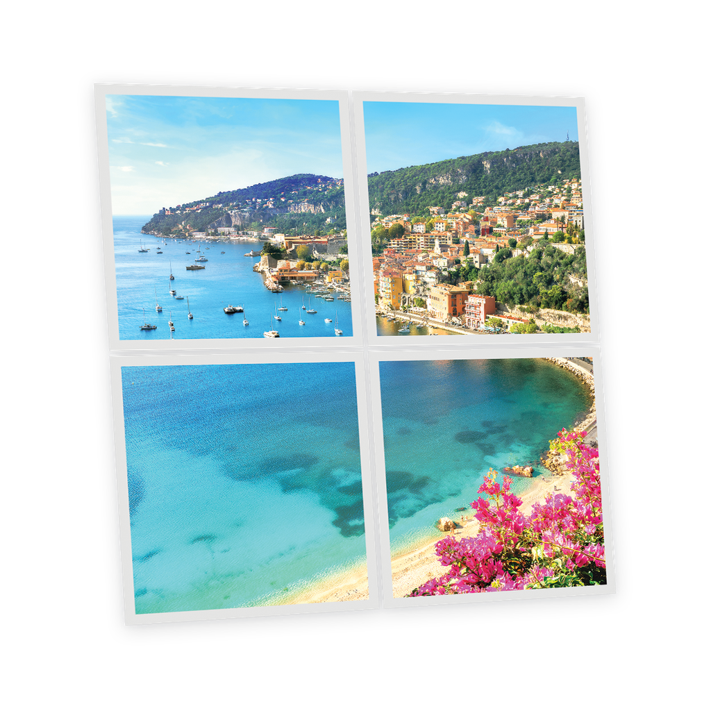 Pack 4 Dalles LED Imprimées - Monaco - 600x600mm - Usinée en France by DELITECH