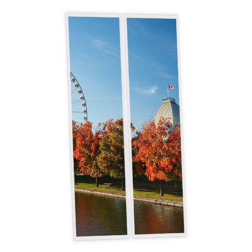 Pack 2 Dalles LED Imprimées - Montreal - 1200x300mm - Usinée en France by DELITECH