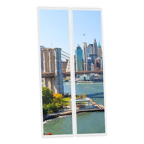 Pack 2 Dalles LED Imprimées - New York - 1200x300mm - Usinée en France by DELITECH