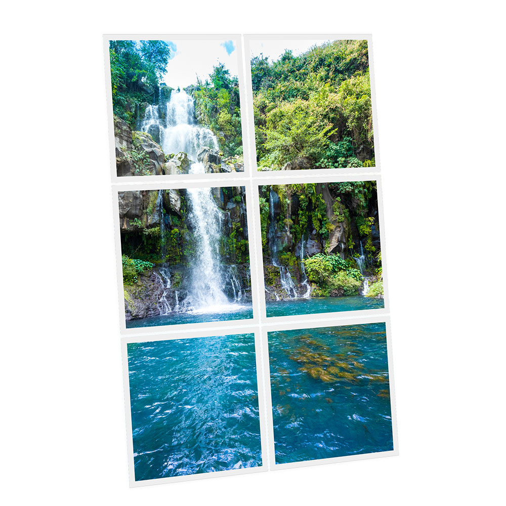 Pack 6 Dalles LED Imprimées - Reunion - 600x600mm - Usinée en France by DELITECH