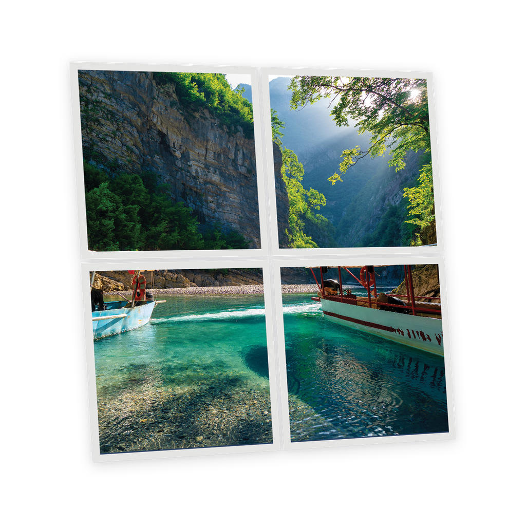 Pack 4 Dalles LED Imprimées - Albania - 600x600mm - Usinée en France by DELITECH