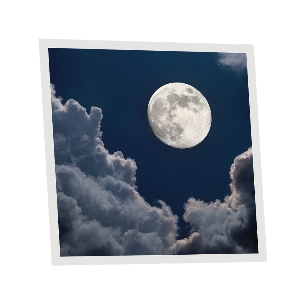 Pack 1 Dalle LED Imprimée - Moon - 600x600mm - Usinée en France by DELITECH