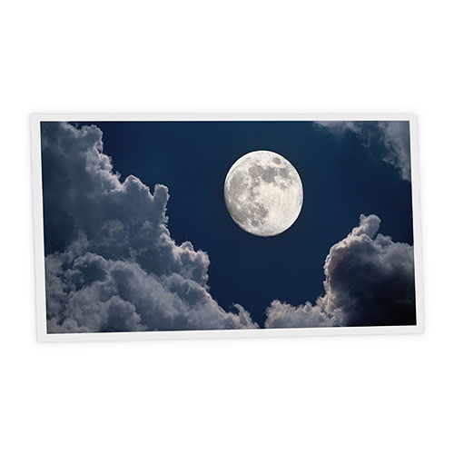 Pack 1 Dalle LED Imprimée horizontale - Moon - 1200x600mm - Usinée en France by DELITECH