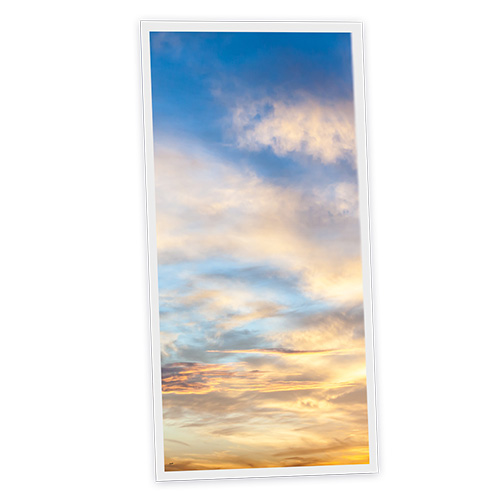 Pack 1 Dalle LED Imprimée verticale - Landscape - 1200x600mm - Usinée en France by DELITECH