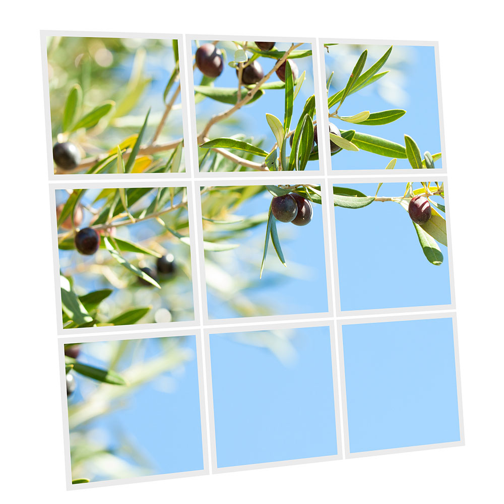 Pack 9 Dalles LED Imprimées - Olive - 600x600mm - Usinée en France by DELITECH