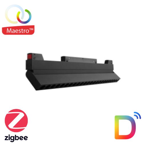 [DT-MG5-12F-ZL] Luminaire Orientable Rail Magnetique UGR16 12W MAESTRO RF Gen 2 + Zigbee Tuya RGBCCT DELISMART