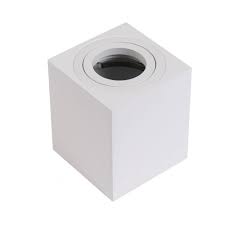 Spot LED Saillie GU10 / MR16 - Carre - Blanc