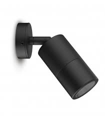 Spot mural extérieur orientable - GU10 - IP65 - 220V - Noir - ALTHAE By DELITECH