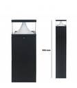 BORNE LED EXTERIEURE CARREE 12W - IP65 - 900MM - CCT