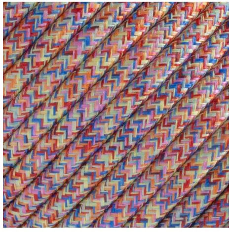 Câble décoration - 2 x 0,75mm2 - 1 mètre - Arc en ciel